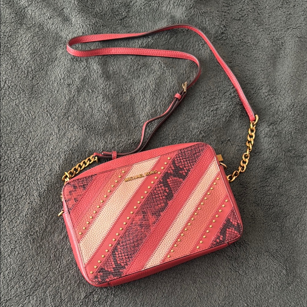 Michael Kors Red Crossbody Bag